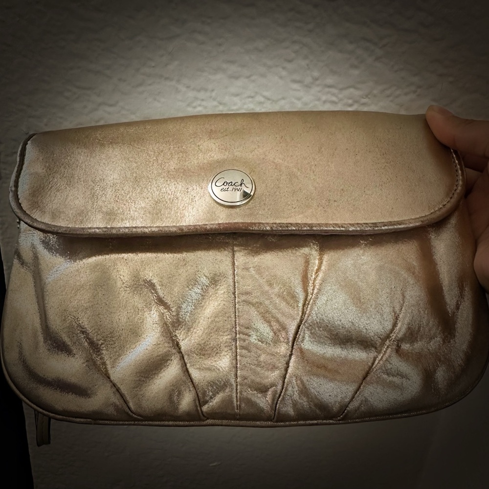Vintage Y2K Coach Gold Women's Clutch wallet Bag ❌70% OFF SALE❌ - Picture 9 of 10
